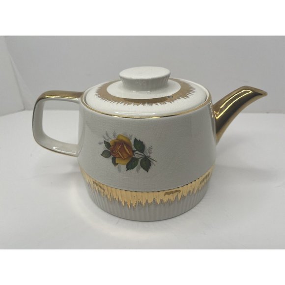 Vintage Gibson teapot strathsford England Floral Pattern Tea Coffee Hand Paint - Picture 3 of 14